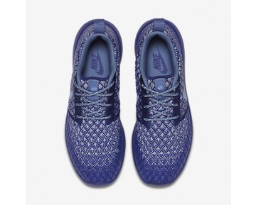 Chaussure Nike Roshe Two Flyknit 365 Pour Femme Lifestyle Bleu Royal Profond/Gris Loup/Blanc/Brouillard D'Océan_NO. 861706-400