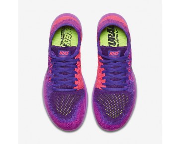Chaussure Nike Free Rn Flyknit 2017 Pour Femme Running Rose Feu/Hyper Raisin/Rose Coureur/Noir_NO. 880844-600