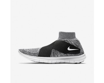 Chaussure Nike Free Rn Motion Flyknit 2017 Pour Femme Running Gris Loup/Noir/Platine Pur/Blanc_NO. 880846-001