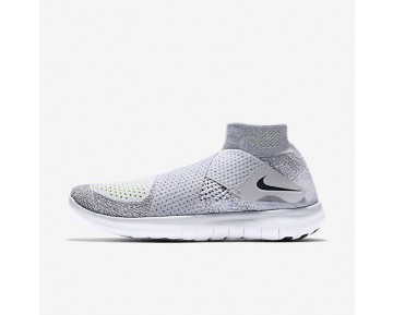 Chaussure Nike Free Rn Motion Flyknit 2017 Pour Femme Running Gris Loup/Gris Froid/Volt/Noir_NO. 880846-002