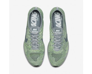Chaussure Nike Flyknit Racer Pour Femme Running Vert Ombre/Gris Loup/Frappé/Gris Froid_NO. 526628-103