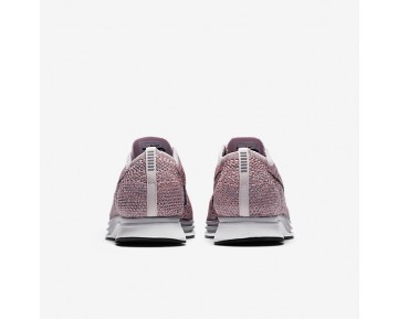 Chaussure Nike Flyknit Racer Pour Femme Running Rose Perle/Melon Brillant/Gris Loup/Gris Froid_NO. 526628-604