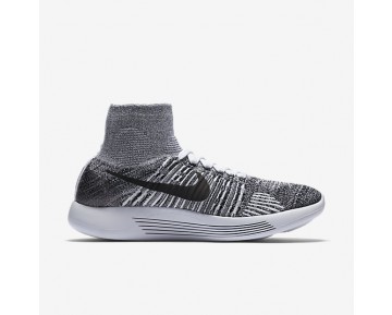Chaussure Nike Lunarepic Flyknit Pour Femme Running Blanc/Noir/Noir_NO. 818677-101