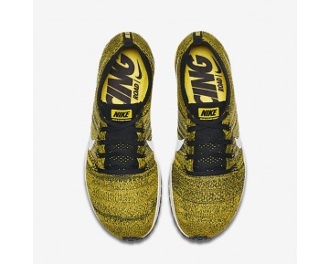 Chaussure Nike Zoom Flyknit Streak Pour Femme Running Jaune Strike/Noir/Blanc_NO. 883299-701