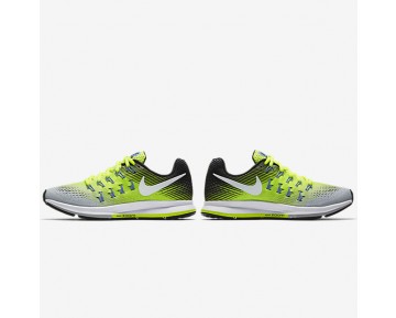 Chaussure Nike Air Zoom Pegasus 33 Pour Femme Running Argent Mat/Volt/Noir/Blanc_NO. 831356-007