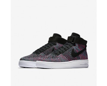 Chaussure Nike Air Force 1 Ultra Flyknit Pour Homme Lifestyle Rouge Cocktail/Bleu Rayonnant/Blanc/Noir_NO. 817420-602