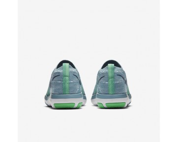 Chaussure Nike Free Transform Flyknit Pour Femme Fitness Et Training Bleu Mica/Vert Electro/Volt/Brouillard D'Océan_NO. 833410-403