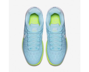 Chaussure Nike Court Zoom Cage 2 Clay Pour Femme Tennis Bleu Calme/Volt/Blanc_NO. 844963-401