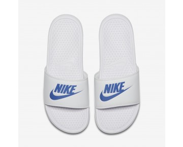 Chaussure Nike Benassi Pour Homme Lifestyle Blanc/Blanc/Royal Éclatant_NO. 343880-102
