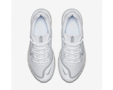 Chaussure Nike Air Max More Pour Homme Lifestyle Blanc/Noir/Argent Métallique_NO. 898013-100