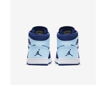 Chaussure Nike Air Jordan 1 Mid Pour Homme Lifestyle Royal Équipe/Blanc/Bleu Glacé_NO. 554724-400