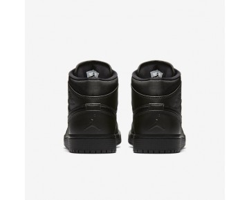 Chaussure Nike Air Jordan 1 Mid Pour Homme Lifestyle Noir/Blanc_NO. 554724-034