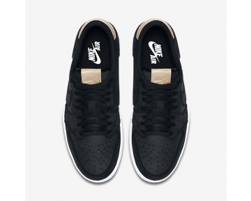 Chaussure Nike Air Jordan 1 Retro Low Og Premium Pour Homme Lifestyle Noir/Blanc/Brun Vachette_NO. 905136-010