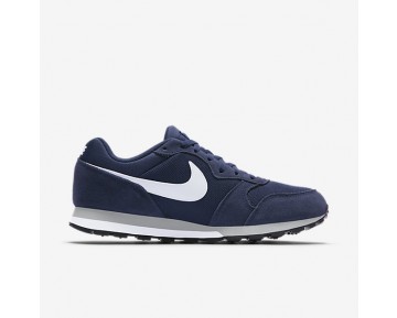 Chaussure Nike Md Runner 2 Pour Homme Lifestyle Bleu Nuit Marine/Gris Loup/Blanc_NO. 749794-410