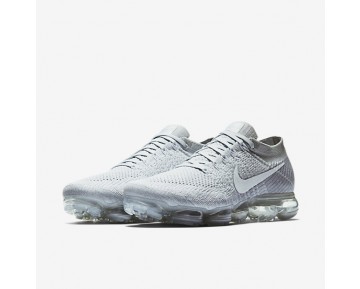 Chaussure Nike Air Vapormax Flyknit Pour Homme Lifestyle Platine Pur/Gris Loup/Blanc_NO. 849558-004