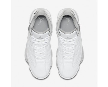 Chaussure Nike Air Jordan 13 Retro Low Pour Homme Lifestyle Blanc/Platine Pur/Argent Métallique/Argent Métallique_NO. 310810-100