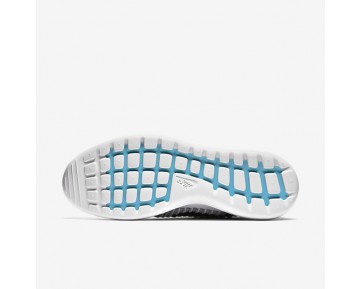 Chaussure Nike Roshe Two Flyknit Pour Homme Lifestyle Gris Loup/Blanc/Bleu Gamma/Noir_NO. 844833-002