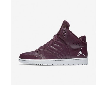 Chaussure Nike Jordan 1 Flight 4 Pour Homme Lifestyle Bordeaux Nuit/Platine Pur_NO. 820135-600