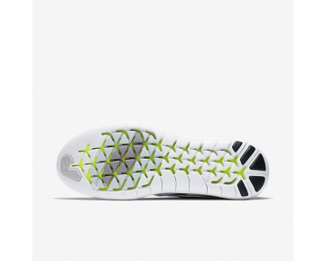 Chaussure Nike Free Rn Motion Flyknit 2017 Pour Homme Running Blanc/Platine Pur/Volt/Gris Loup_NO. 880845-100