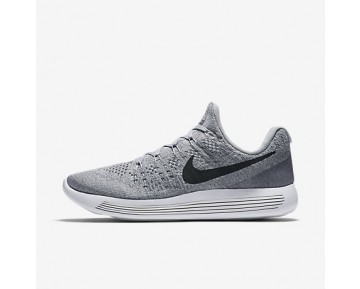 Chaussure Nike Lunarepic Low Flyknit 2 Pour Homme Running Gris Loup/Gris Froid/Platine Pur/Noir_NO. 863779-002