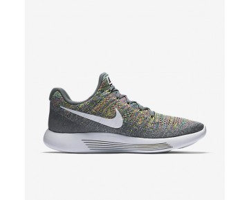 Chaussure Nike Lunarepic Low Flyknit 2 Pour Homme Running Gris Froid/Volt/Bleu Rayonnant/Blanc_NO. 863779-003