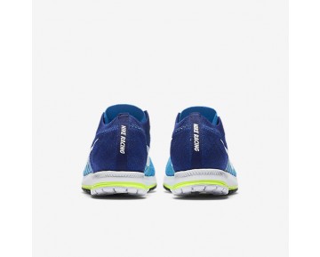 Chaussure Nike Zoom Flyknit Streak Pour Homme Running Bleu Rayonnant/Bleu Royal Profond/Vert Ombre/Blanc_NO. 835994-414