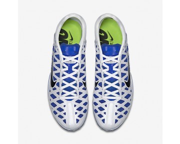 Chaussure Nike Zoom Maxcat 4 Pour Homme Running Blanc/Bleu Coureur/Noir_NO. 549150-100