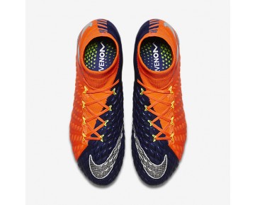 Chaussure Nike Hypervenom Phantom Iii Dynamic Fit Fg Pour Homme Football Bleu Royal Profond/Cramoisi Total/Zeste D'Agrumes/Chrome_NO. 905274-408