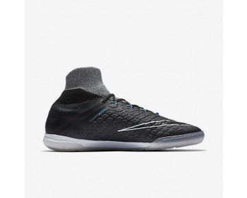 Chaussure Nike Hypervenomx Proximo Ii Dynamic Fit Ic Pour Homme Football Gris Loup/Bleu Chlorine/Noir_NO. 852577-004