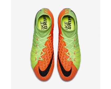 Chaussure Nike Hypervenom Phantom 3 Df Sg-Pro Anti-Clog Pour Homme Football Vert Électrique/Hyper Orange/Volt/Noir_NO. 899982-306