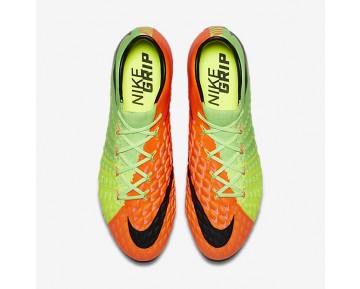 Chaussure Nike Hypervenom Phantom 3 Sg-Pro Anti-Clog Pour Homme Football Vert Électrique/Hyper Orange/Volt/Noir_NO. 889285-303