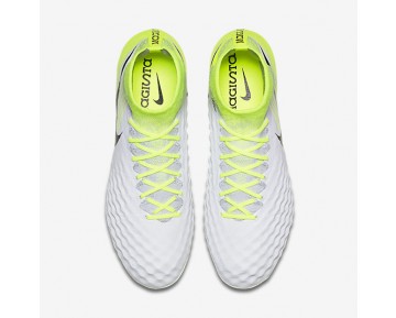 Chaussure Nike Magista Obra Ii Ag-Pro Pour Homme Football Blanc/Volt/Platine Pur/Noir_NO. 844594-109