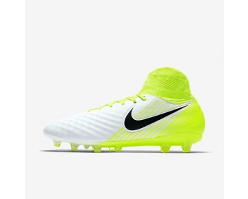 Chaussure Nike Magista Orden Ii Ag-Pro Pour Homme Football Blanc/Volt/Platine Pur/Noir_NO. 843811-109
