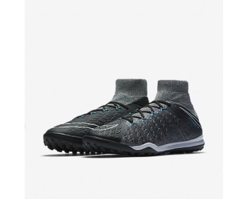 Chaussure Nike Hypervenomx Proximo Ii Dynamic Fit Tf Pour Homme Football Gris Loup/Bleu Chlorine/Noir_NO. 852576-004