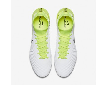 Chaussure Nike Magista Orden Ii Fg Pour Homme Football Blanc/Volt/Platine Pur/Noir_NO. 843812-109