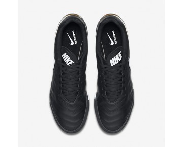 Chaussure Nike Tiempox Genio Ii Leather Tf Pour Homme Football Noir/Blanc_NO. 819216-010