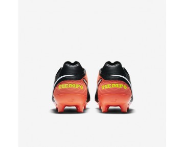 Chaussure Nike Tiempo Mystic V Fg Pour Homme Football Noir/Hyper Orange/Volt/Blanc_NO. 819236-018