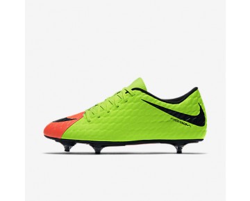 Chaussure Nike Hypervenom Phade 3 Sg Pour Homme Football Vert Électrique/Hyper Orange/Volt/Noir_NO. 852544-308