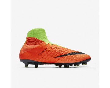 Chaussure Nike Hypervenom Phantom 3 Df Ag-Pro Pour Homme Football Vert Électrique/Hyper Orange/Volt/Noir_NO. 852550-308
