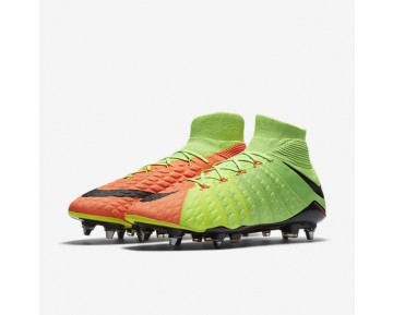 Chaussure Nike Hypervenom Phantom 3 Df Sg-Pro Pour Homme Football Vert Électrique/Hyper Orange/Volt/Noir_NO. 852553-308